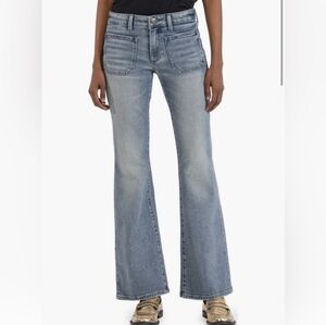 Kut from the Kloth Blue Flare Wide Leg Jeans